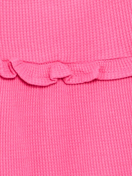 Vestido de tirantes de nido de abeja - Kiabi