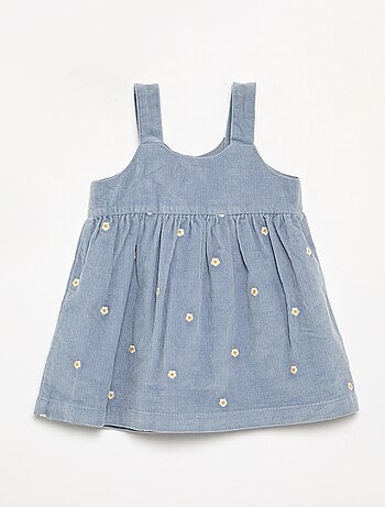 Vestido de tirantes de pana