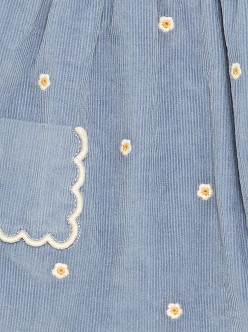 Vestido de tirantes de pana - Kiabi