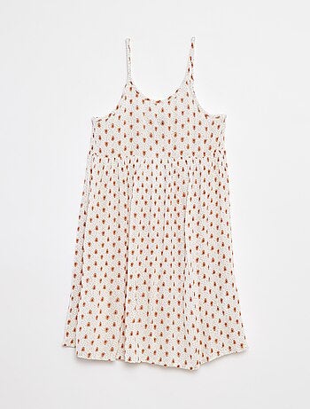 Vestido de tirantes de punto de crepé