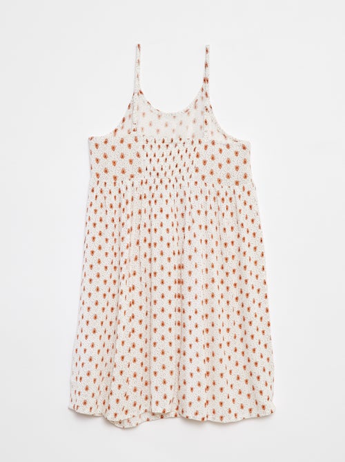 Vestido de tirantes de punto de crepé - Kiabi