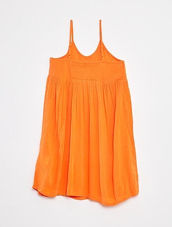 Vestido de tirantes de punto de crepé