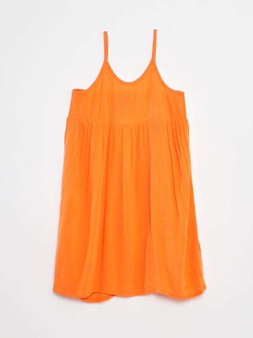 Vestido de tirantes de punto de crepé - Kiabi