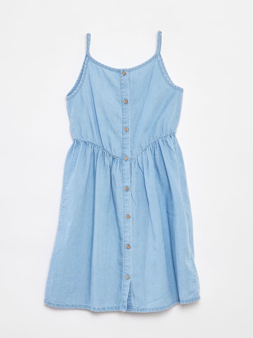 Vestido de tirantes de tencel - Kiabi