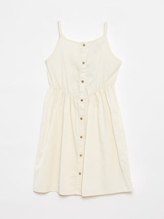 Vestido de tirantes de tencel