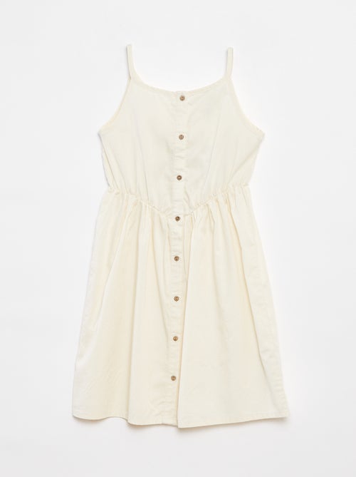 Vestido de tirantes de tencel - Kiabi