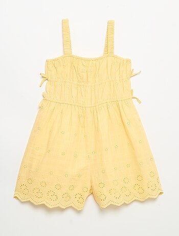 Vestido de tirantes finos con bordados all-over