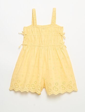 Vestido de tirantes finos con bordados all-over