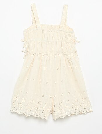 Vestido de tirantes finos con bordados all-over