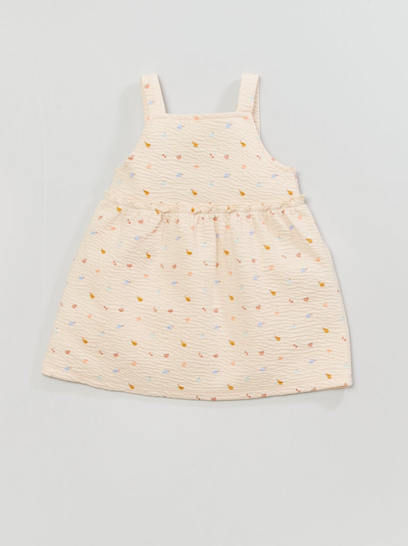 Vestido de tirantes finos de punto AMARILLO - Kiabi