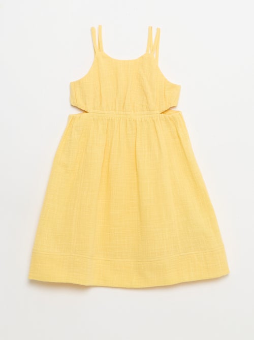 Vestido de tirantes finos no ajustables con aberturas laterales - Kiabi