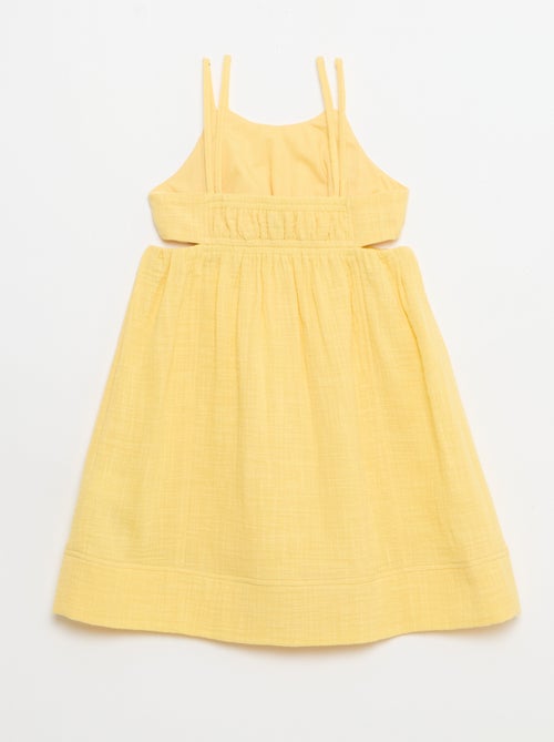 Vestido de tirantes finos no ajustables con aberturas laterales - Kiabi