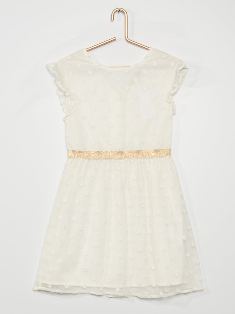 Vestido de tul BLANCO - Kiabi
