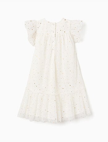 Vestido de tul sin mangas con volantes y estrellas