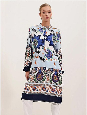 Vestido de viscosa estampado bdart