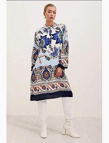 Vestido de viscosa estampado bdart