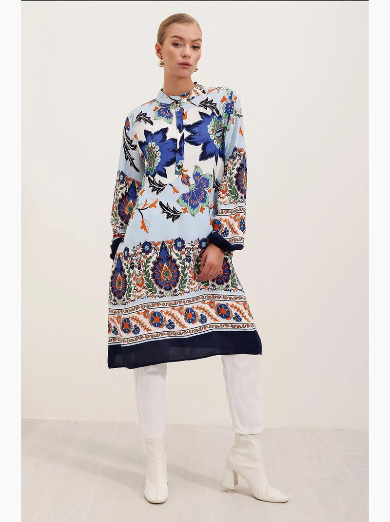 Vestido de viscosa estampado bdart Azul marino - Kiabi