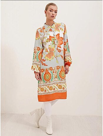 Vestido de viscosa estampado bdart
