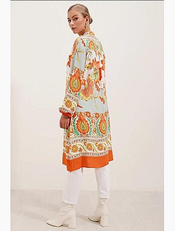 Vestido de viscosa estampado bdart