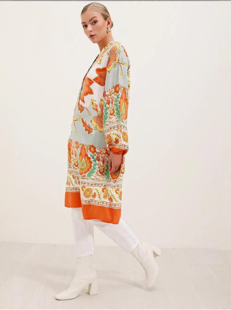 Vestido de viscosa estampado bdart Naranja mandarina - Kiabi