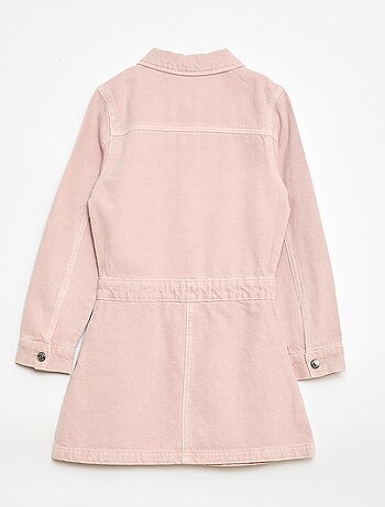 Vestido denim con cuello camisero