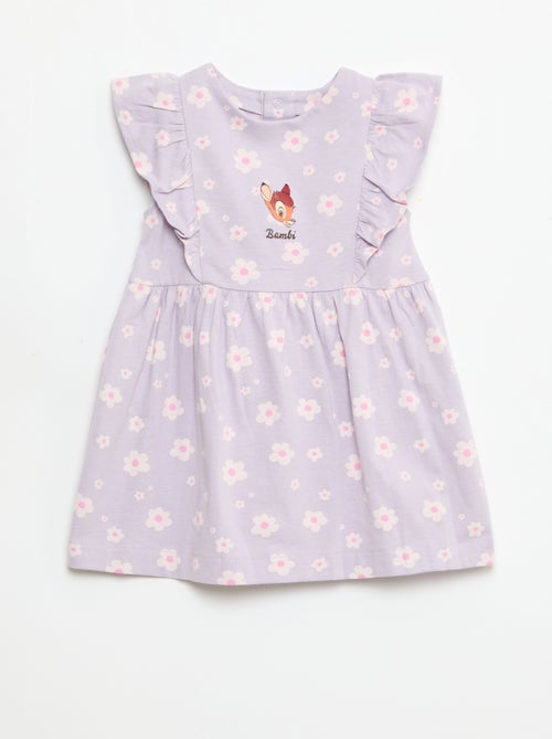 Vestido 'Disney' con volantes en algodón ligero - Kiabi