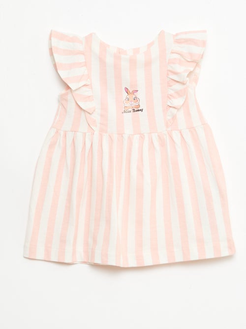 Vestido 'Disney' con volantes en algodón ligero - Kiabi