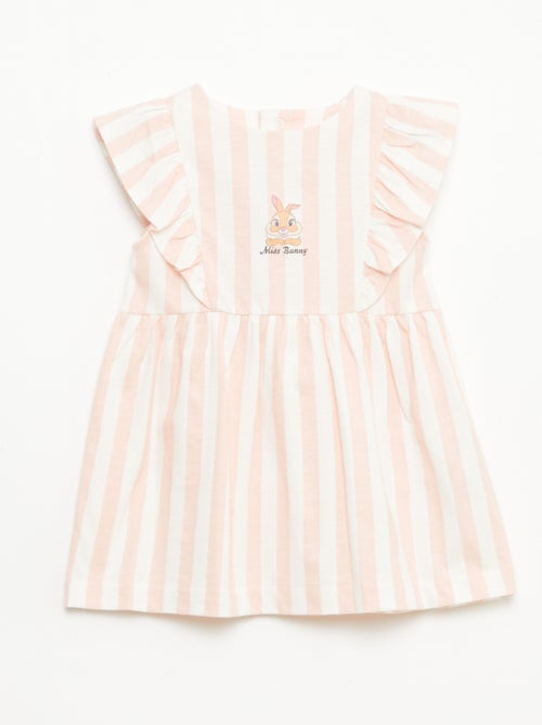 Vestido 'Disney' con volantes en algodón ligero - Kiabi