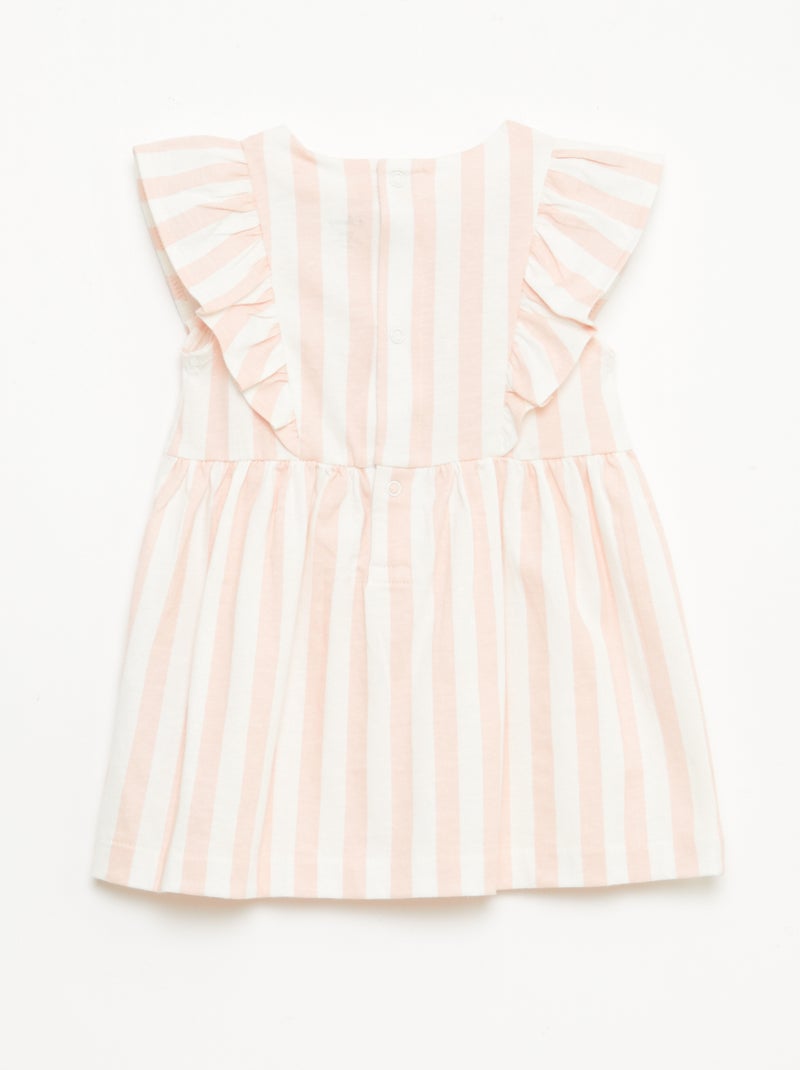Vestido 'Disney' con volantes en algodón ligero Rosa - Kiabi