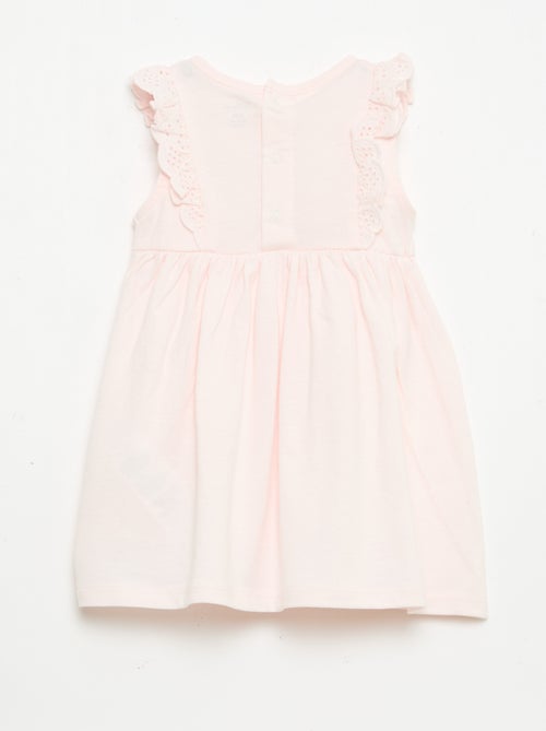 Vestido \'Disney\' liso sin mangas con volante en el canesú - Kiabi
