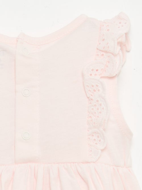 Vestido \'Disney\' liso sin mangas con volante en el canesú - Kiabi