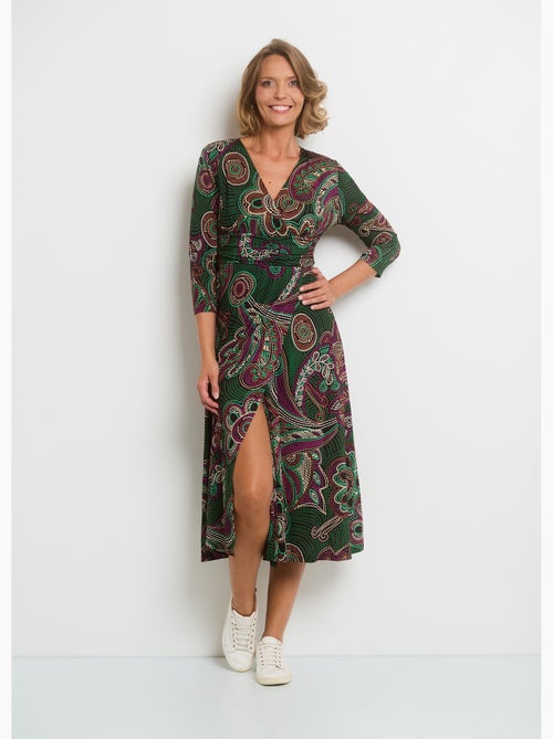 Vestido drapeado de malla - AFIBEL - Kiabi