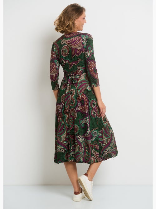 Vestido drapeado de malla - AFIBEL - Kiabi