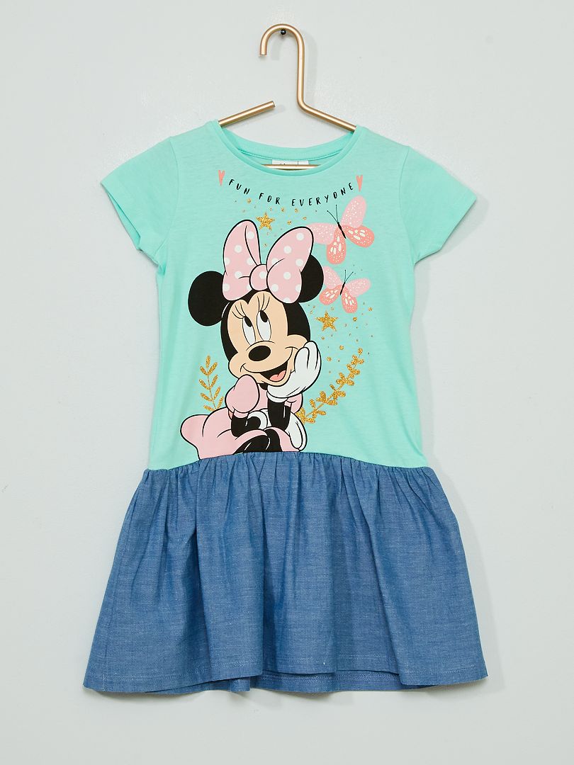 Vestido efecto 2 en 1 Minnie de Disney verde Kiabi 13.00