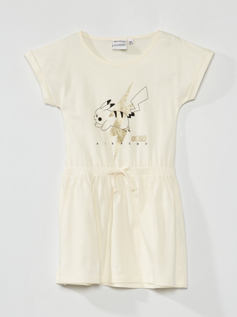 Vestido efecto 2 en 1 'Pokémon' beige - Kiabi