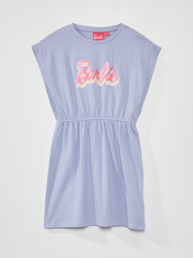 Vestido entallado con estampado 'Barbie' PURPURA - Kiabi