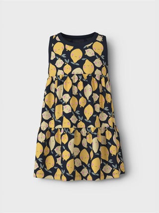 Vestido estampado a capas