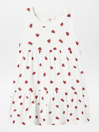 Vestido estampado a capas