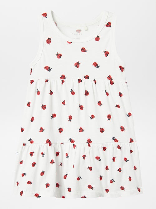 Vestido estampado a capas - Kiabi