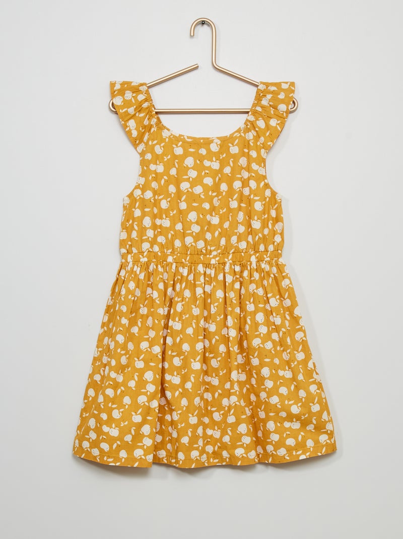 Vestido estampado AMARILLO - Kiabi