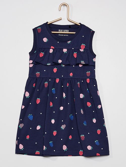 Vestido Estampado Floral Azul Marino Mujer | Vestidos INSIDE — \u200eCNRI