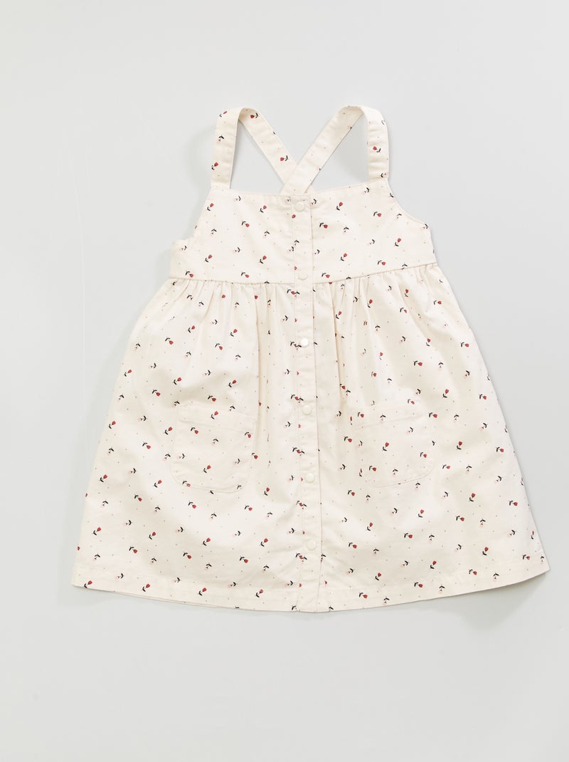 Vestido estampado BLANCO - Kiabi