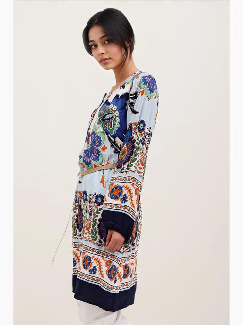 Vestido estampado con cinturón bdart - Kiabi