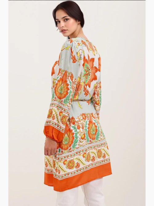 Vestido estampado con cinturón bdart - Kiabi