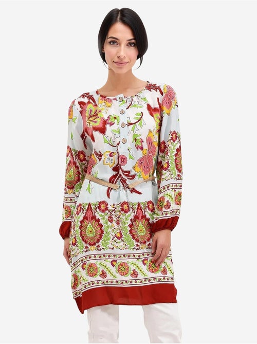 Vestido estampado con cinturón bdart - Kiabi