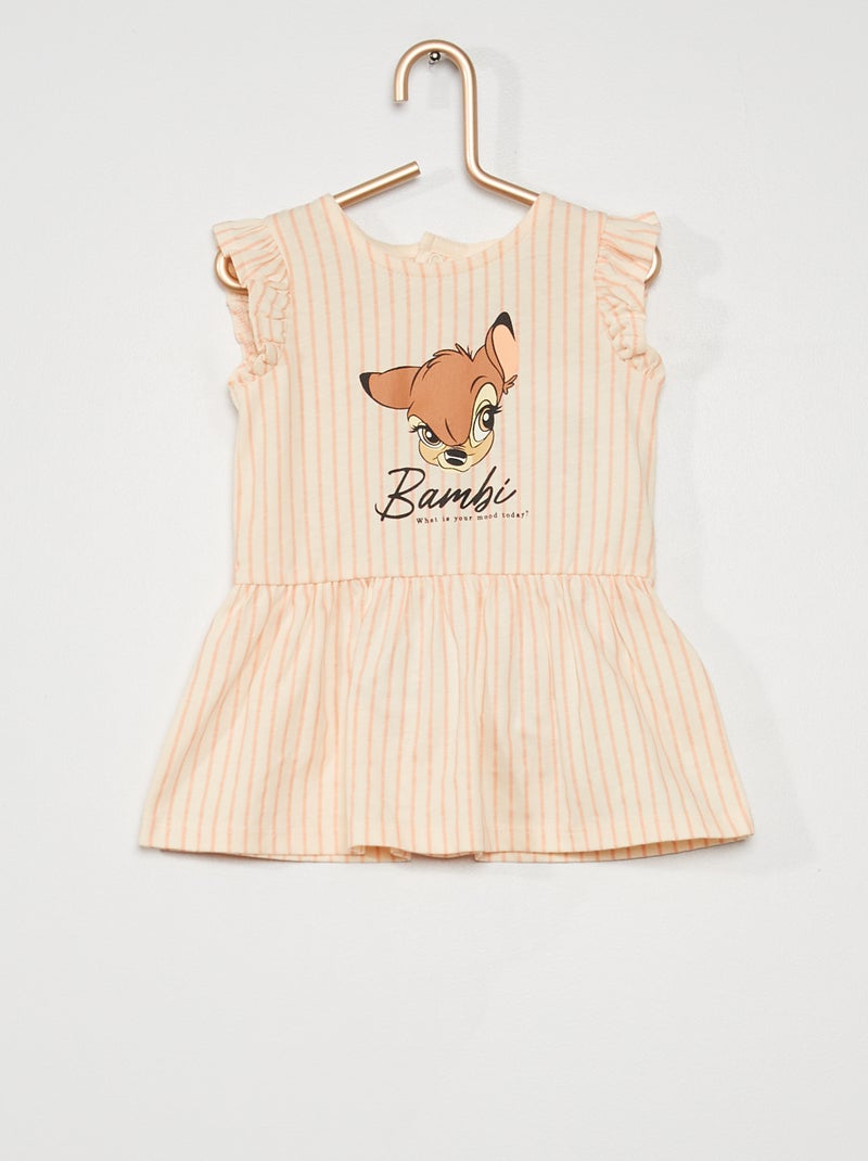 Vestido estampado de 'Bambi' NARANJA - Kiabi