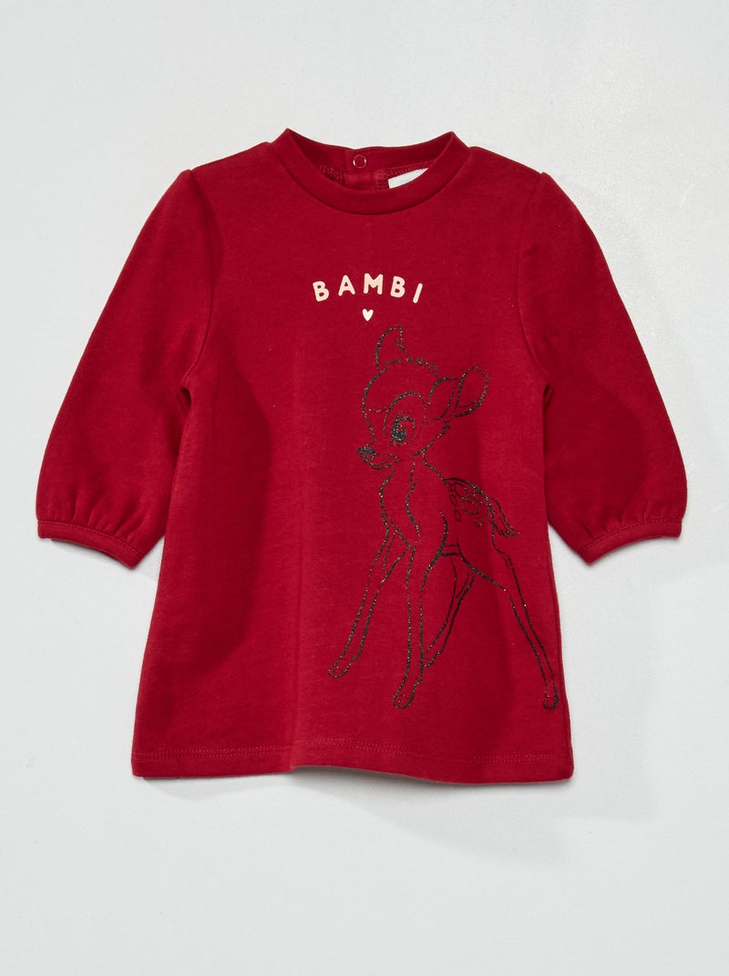Vestido estampado de 'Bambi' ROJO - Kiabi
