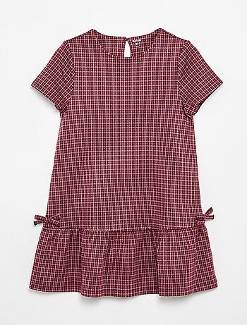 Vestido estampado de manga corta