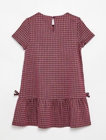 Vestido estampado de manga corta