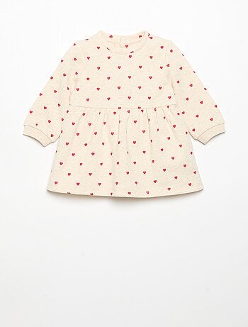 Vestido estampado de manga larga